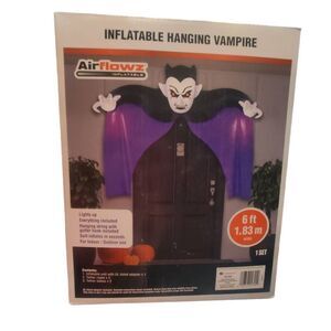 AirFlowz Halloween Entryway Inflatable 6' Hanging Vampire